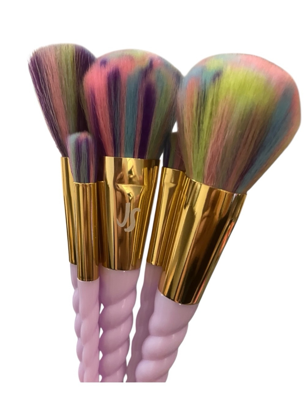 Magical Unicorn Rainbow Makeup Brush Set - Soft Lilac Handles